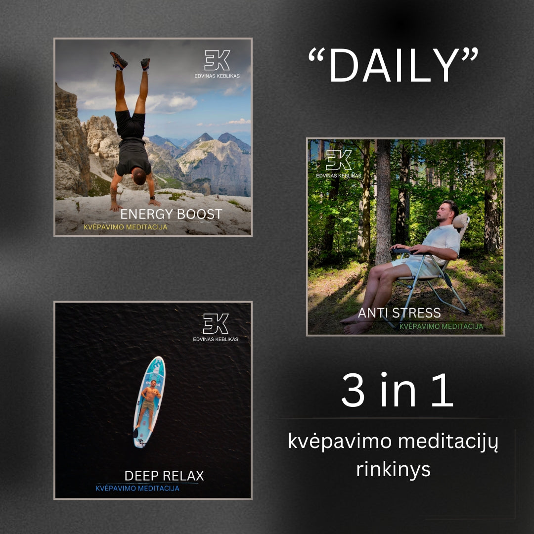 DAILY. Kvėpavimo meditacijų rinkinys