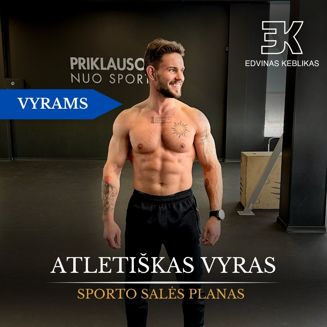 ATLETIŠKAS VYRAS. Sporto salės planas