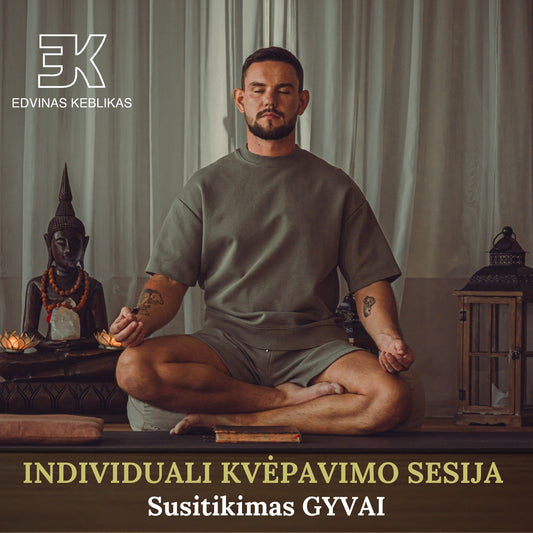 Individuali kvėpavimo sesija gyvai (rezervacija)